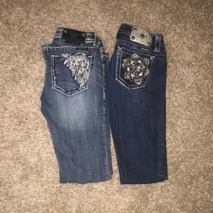 bundle of 2 pairs of Miss me jeans. size 27.
